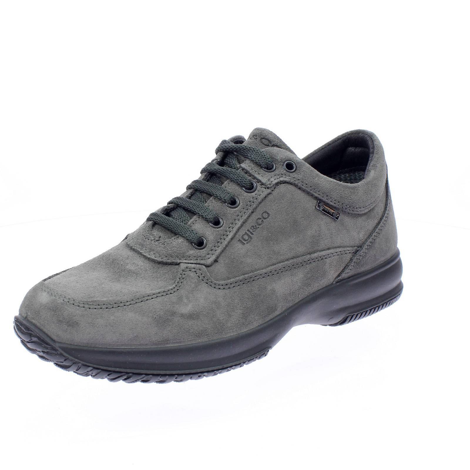 Igi & Co Time - Sneakers In Pelle Scamosciata E Goretex Grigio - Taglia 41 [25.5