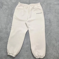 Comfrt Pants Mens XXL 2XL Light Beige Bone Heavyweight Joggers Performance