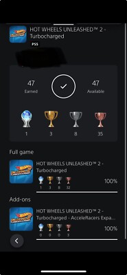 PS5 | HOT WHEELS UNLEASHED 2: TROPHY SERVICE - Played LEGITIM + ALL DLC