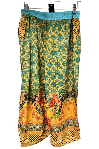 Tolani Collection Printed Woven Palazzo Pants Peach Multi