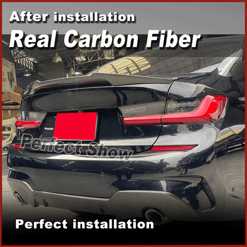 Carbon Heckspoiler Abrisskante Lippe Spoiler Passt für BMW G20 320i M340i G80 M3 - Picture 7 of 14