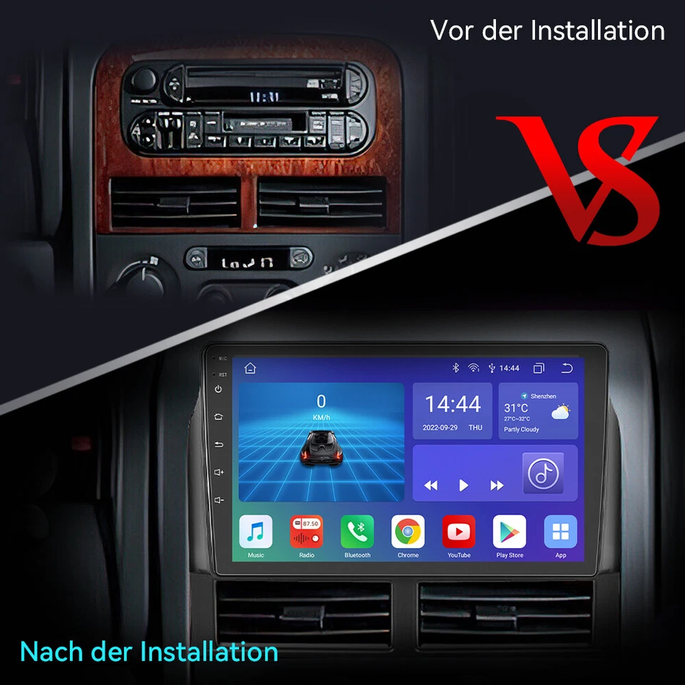 Für Jeep Grand Cherokee WJ/WG Autoradio GPS Android 13 Navi DSP CarPlay 2+64GB - Bild 4 von 4