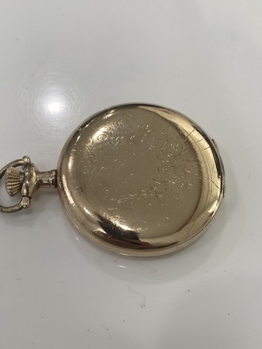 Illinois Watch Co. 10K Gold Filled Hunting Case Santa Fe Special Pocket Watch - Picture 10 of 12