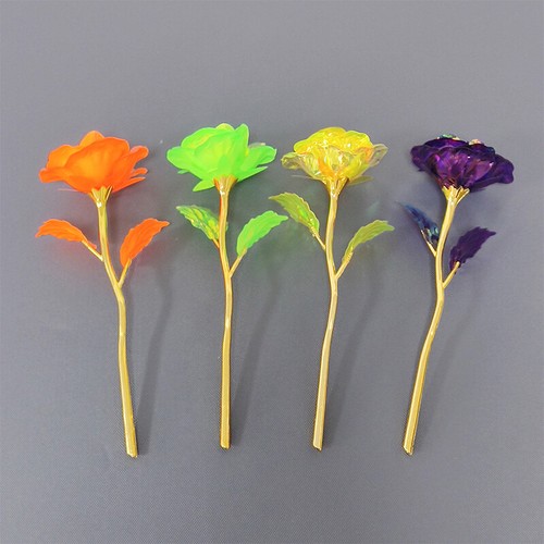 Artificial Flower Rose Valentine's Day Gift 24K Gold Plated Golden Rose