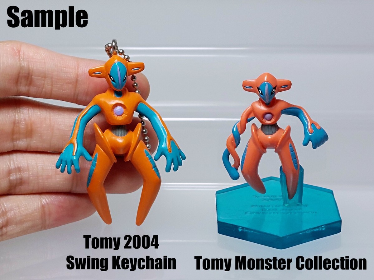 Deoxys Pokemon the Movie Swing Keychain Figure Tomy 2004 Toy Japan