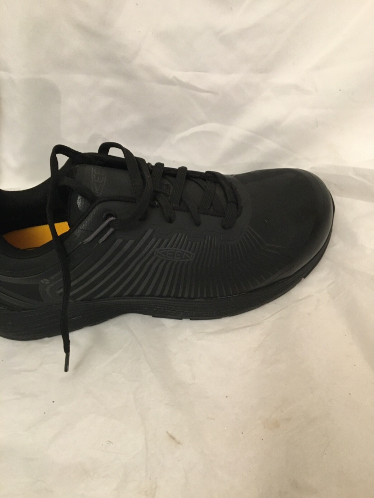 Scarpe Keen Utility punta acciaio uomo12 sneakers nere ASTM F2413 18 pizzo ottime