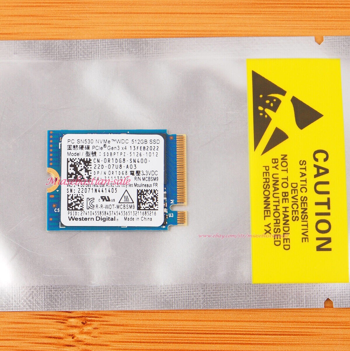WD SN530 512GB PCIe 2230 M.2 NVMe SSD Solid State Drive For