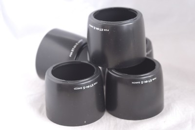 New Lot of Five Hoods for Canon ET-64II EF 75-300 f/4-5.6 IS USM + 2x 58mm Caps
