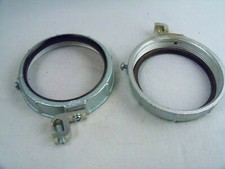 2 Bridgeport 390 4" Malleable Insulated Grounding Bushing