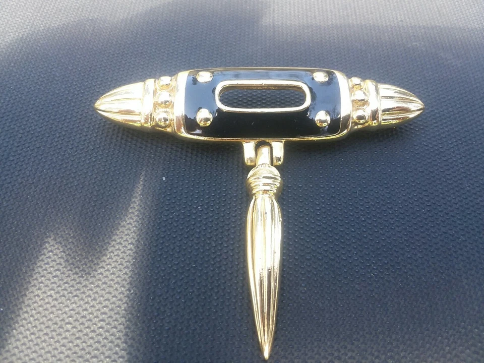 Premier Designs De colección. Broche colgante TONO esmalte negro Foto 4 de 4