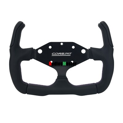 Conspit CX295 295mm/11.6'' Microfier Leather SIM Steering Wheel Rim for H.AO Hub