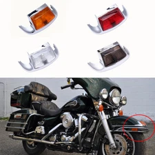 Rear & Front Fender Tip with LED Light For Harley Heritage Softail Classic FLSTC