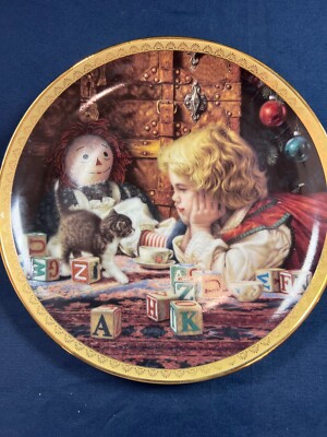 FAVORITE GIFT by Jim Daly Rare Vintage 1992 Fourth Issue Happy Hearts Plate