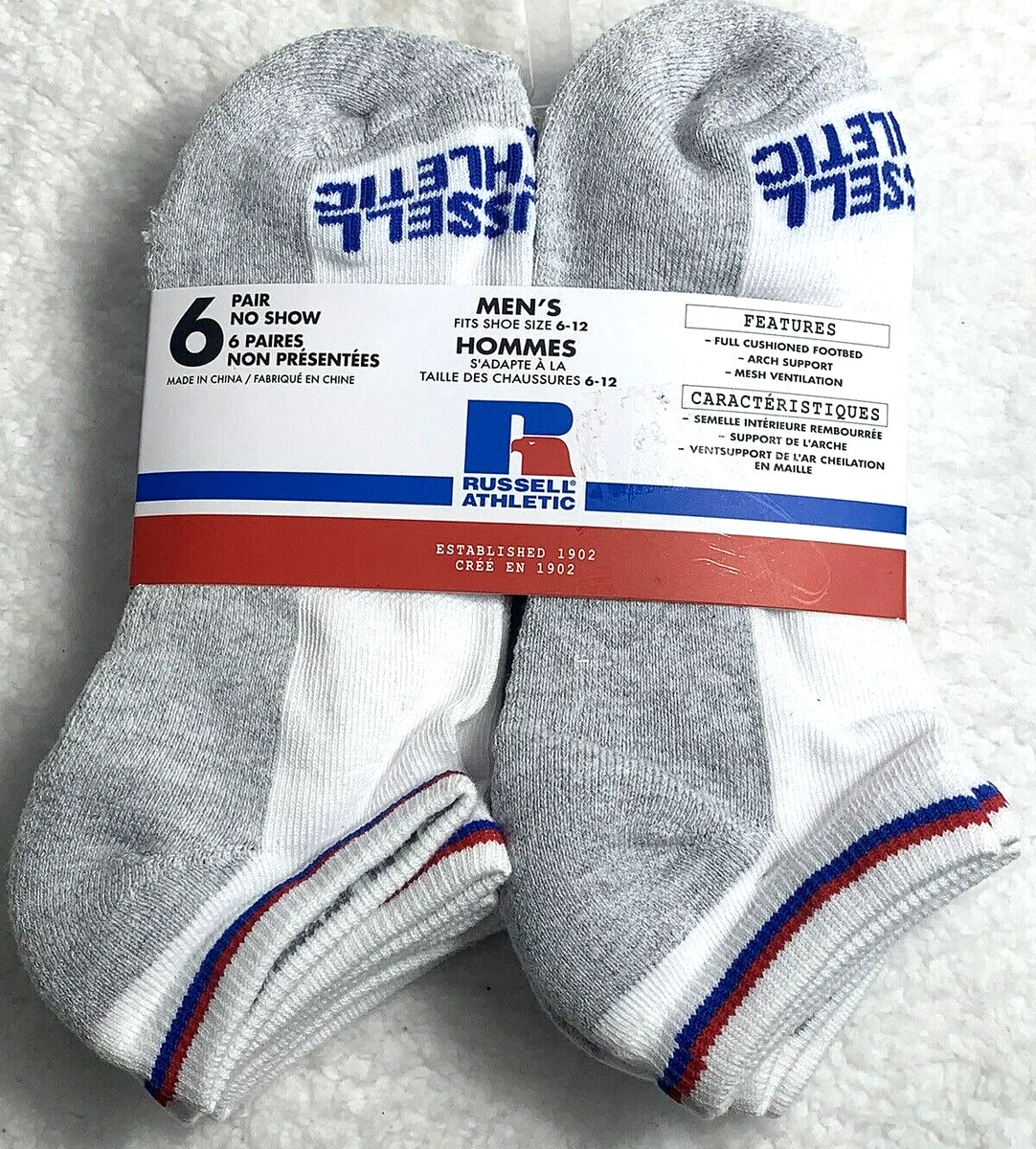 Russell no show socks clearance