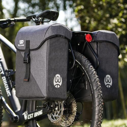 HONGYEA Bike Pannier Bag Rear Rack Bike Bag, 35L Large Bicycle Double Pannier - Picture 6 of 6