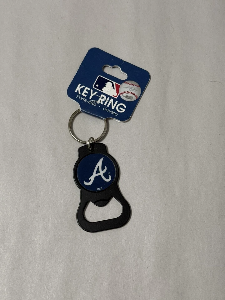 NEW Atlanta Braves Key Ring Keychain Bottle Opener Officially Licensed MLB Metal - Image 2 of 4