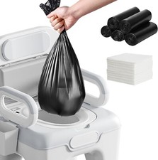 Commode Liners with Absorbent Pads 100 Bedside Commode Liners and 40 Commode