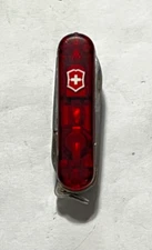 Victorinox USB 258MB 58MM Swiss Army Knife Ruby - Red light