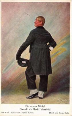 Old postcard AK Girardi as Mucki Vierröckl THEATER STAR (643576)