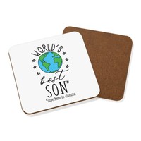 World's Best Sohn Untersetzer GeträNke Favorit Scherz Toll Familie Lustig