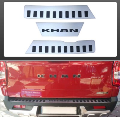 Aluminum with Rubber Rear Bumper Cover Pad 3p for 2019 Ssangyong Musso XLV