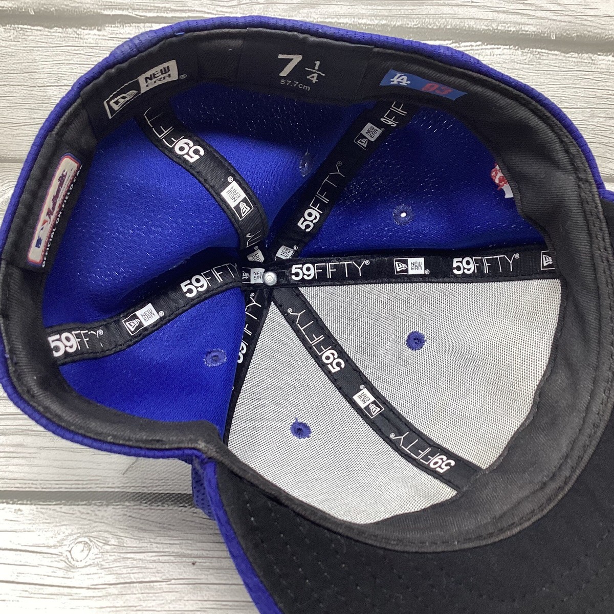 New Era 7 1/4 LA Dodgers Official MLB 59FIFTY Fitted Hat | eBay