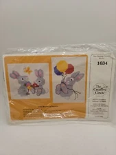  CREATIVE CIRCLE Bouncing Bunnies Cross Stitch Kit #1634