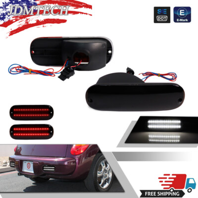 Waterproof Smoked Lens Backup Tail Brake Light Kit For 01-05 Chrysler PT Cruiser