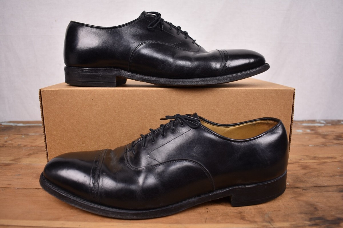 Johntson And Murphy Men’s Aristocraft Two Leather Cap Toe Golf Shoes Size 11 C/A Johnston Murphy Crown Aristocraft for sale | eBay main image 2