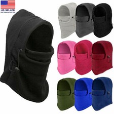Mens Womens Winter Balaclava Full Face Ski Mask Beanie Fleece Trapper Hat Cap