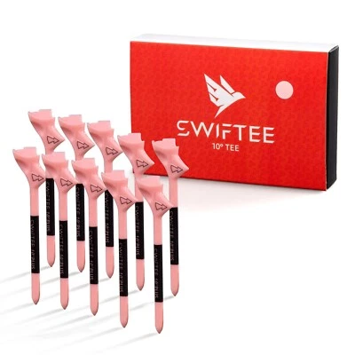 SWIFTEE Premium 10 Grad Golf Tees Tee für Driver oder Eisen - Pink