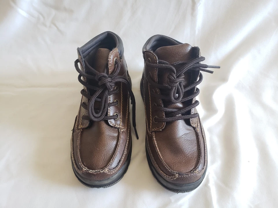 AriZona Niños Talla 13 Mediano Marrón Oscuro Imitación Cuero Zapatos Informales Botas de Senderismo Foto 3 de 4