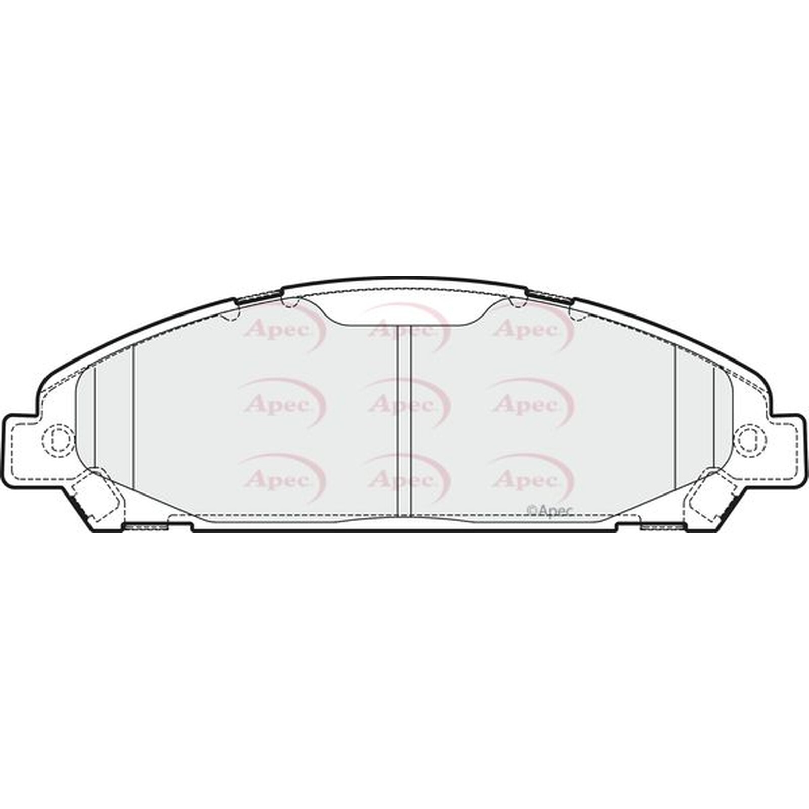 Apec Brake Pads PAD2048 Fits Ford - Engineered for Performance and Long Life