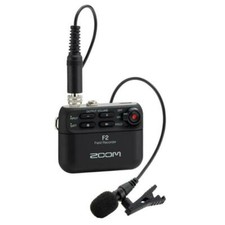 Zoom F2 Ultra compact Portable Field Recorder With Lavalier Microphone
