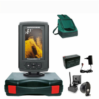 Humminbird Echolot Portabel Basic Plus Komplett - PiranhaMax 4 DI Down Imaging