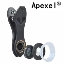 APEXEL 2in1 12x/24x Macro Lens Detachable Universal Clip Lens For All Smartphone