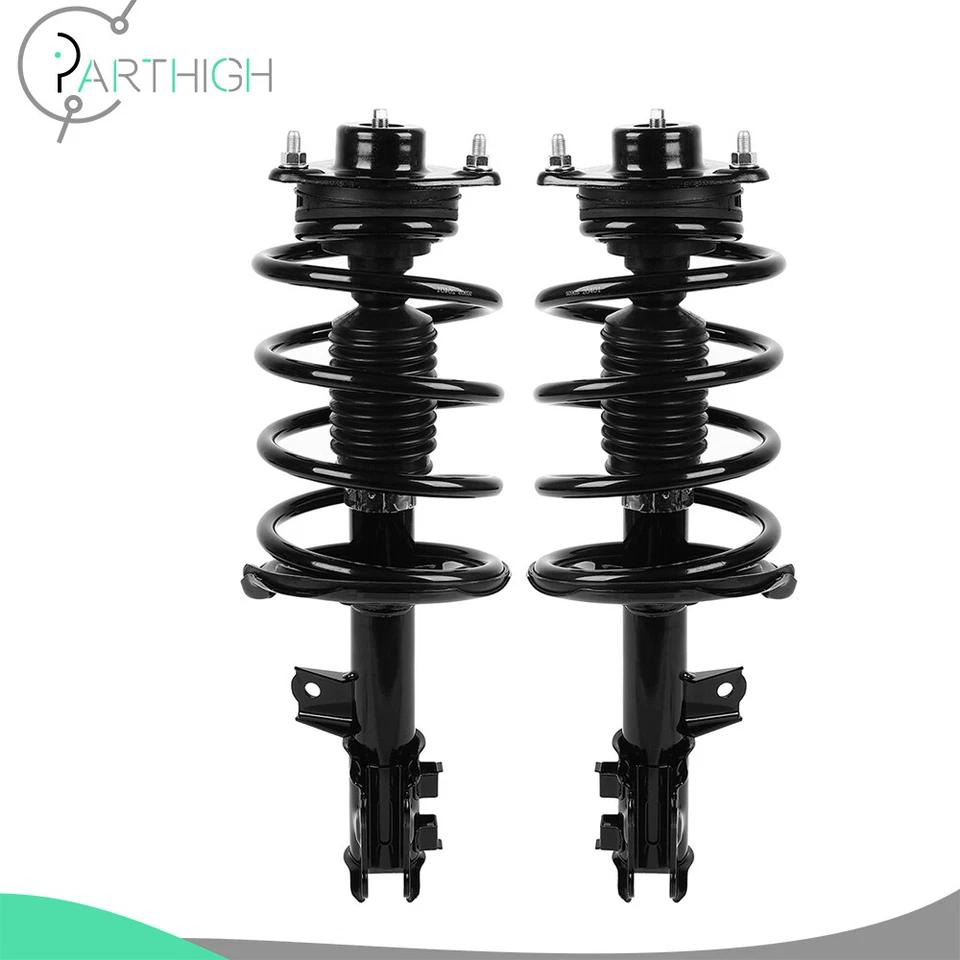 For 2010 - 2013 Kia Forte Koup Front Struts Rear Shocks Sway Bars Tie Rods Kit - Image 2 of 4