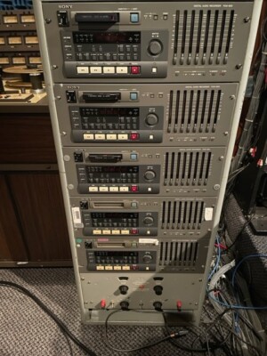 SONY PCM-800 RACK SET WITH CABLES