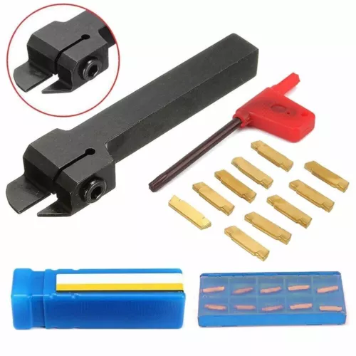 MGMN200 Carbide Insert+MGEHR1212-2 GROOVING CUT-OFF Lathe Tool Holder-Part