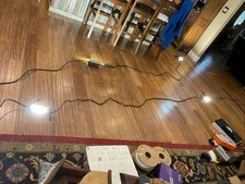 Husky 7500 Lumen LED Integrated 5 Light String Work Lights Model K40157 50’