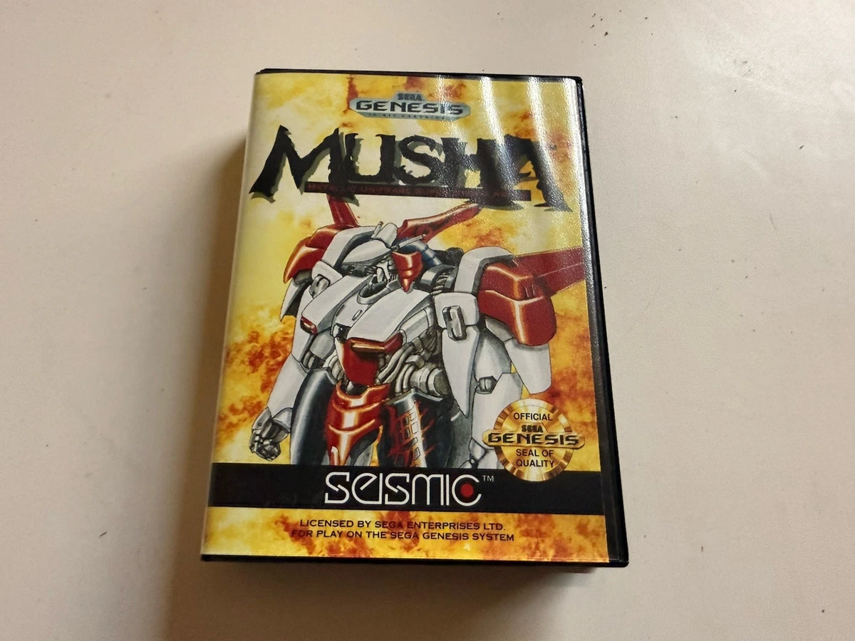Jeu Sega MegaDrive – MUSHA (MUSHA Aleste) – Version Reproduction Complète – Coque Abîmée