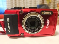 Olympus STYLUS TG-3 Tough Red Waterproof Digital Camera 16MP Tested from Japan