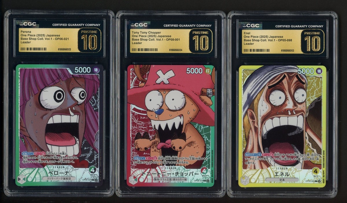 CGC PRISTINE 10 6枚セット ワンピース ベースショップ 6連番 CGC10