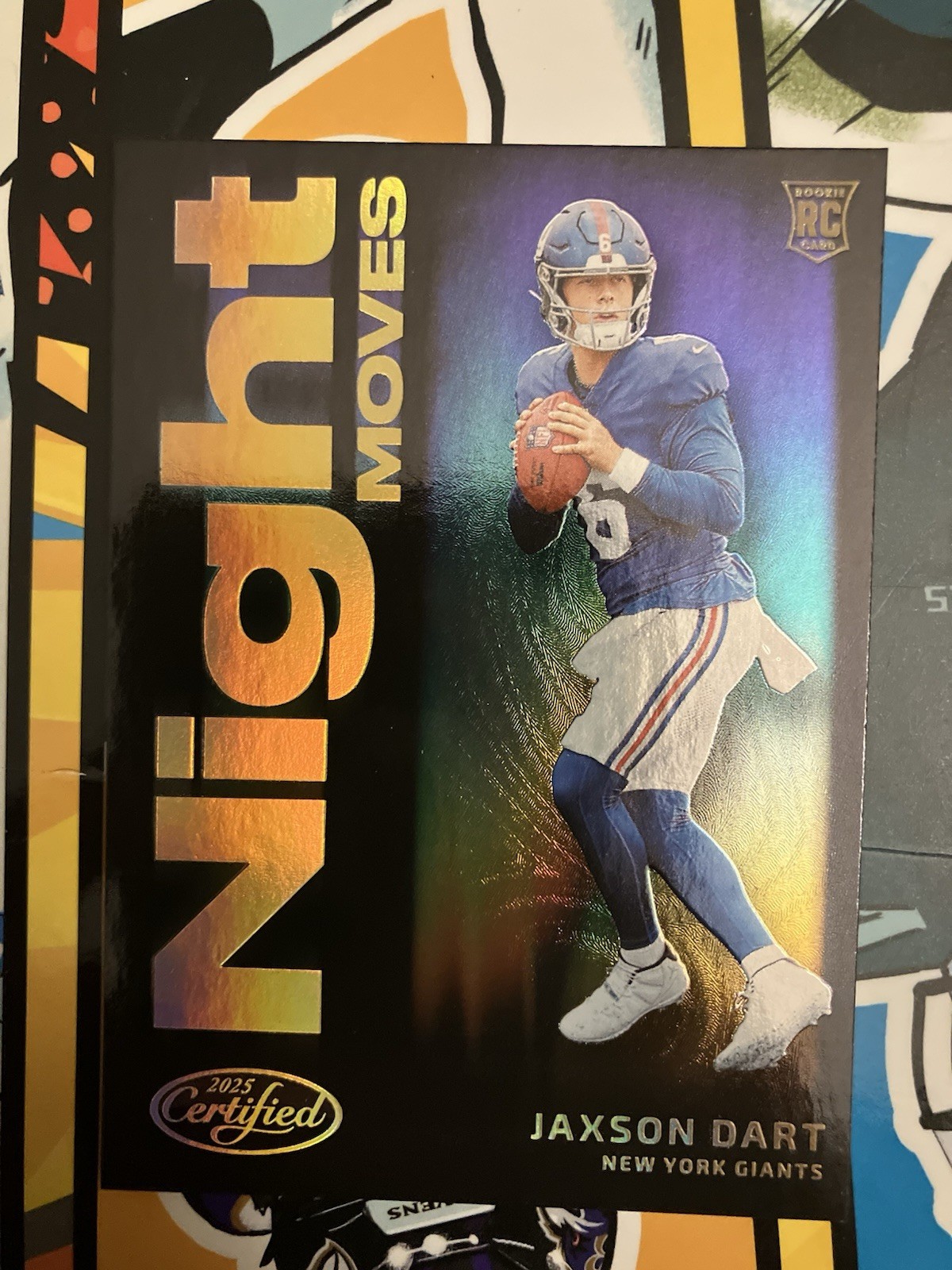 2025 Panini Certified "Night Moves" SSP CASE HIT RC Jaxson Dart Giants CLEAN 🔥