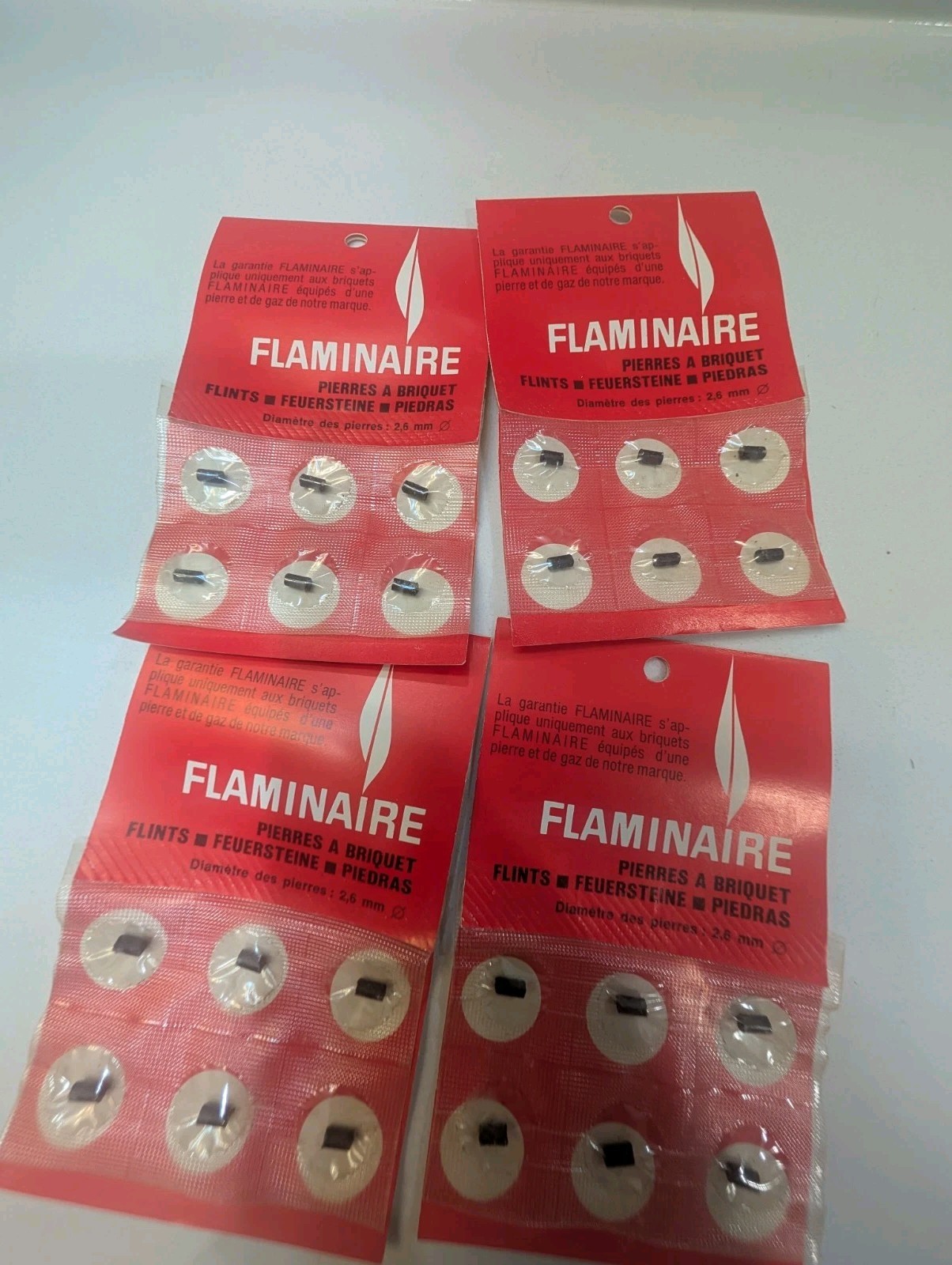 Flints - Lot Of 4 Packs (24 Flints Total) Sealed