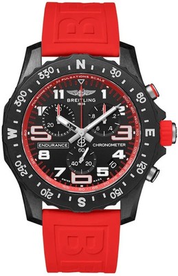2026 Breitling Endurance Pro 44mm Black Dial Red Strap Men's Watch X82310D91B1S1