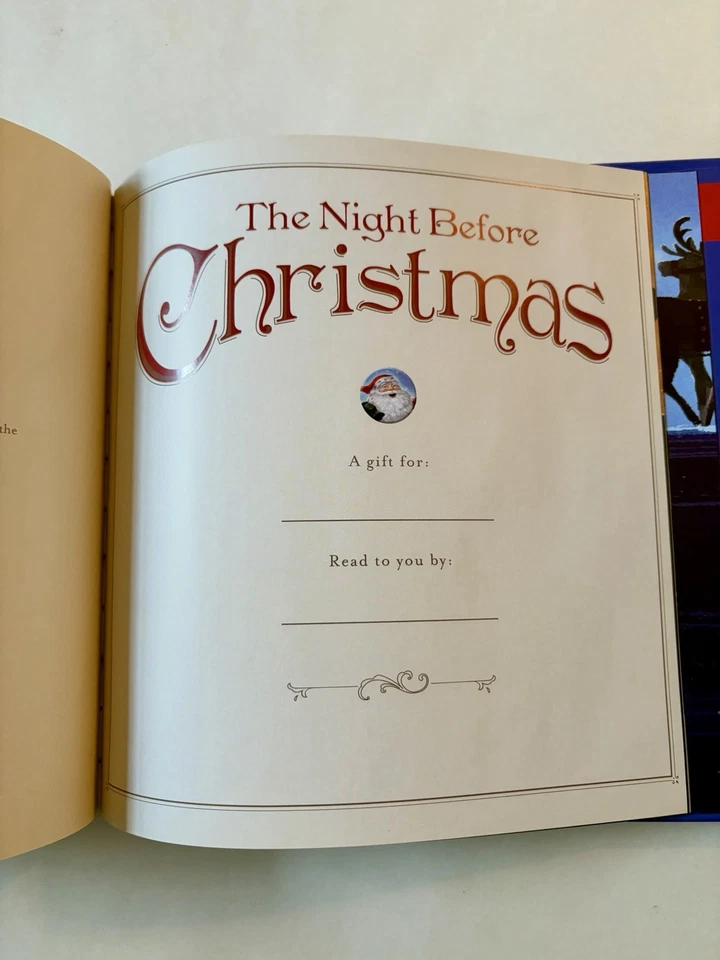 Hallmark Recordable Storybook THE NIGHT BEFORE CHRISTMAS HC EUC Works! - Image 3 of 4
