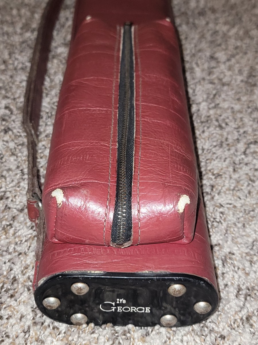 It's George 2x4 Hard Leather Pool Cue Case - 33