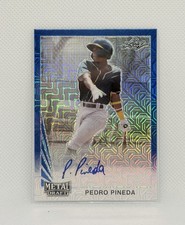 2021 Leaf Metal Draft PEDRO PINEDA Oakland A's Mojo Refractor Auto Autograph /10