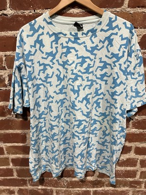 Rocksmith Blue White AOP Shirt 2XL Mens